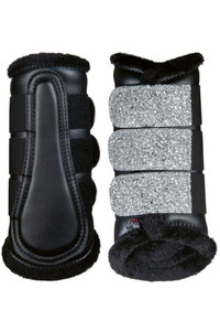 2022 HKM Sparkle Brushing Boots 13345 - Black / Silver